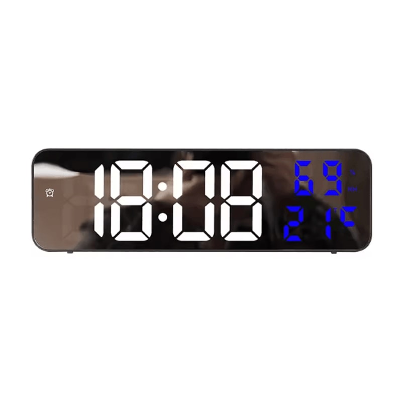 TimeMax 9Inch LED Digital Wall Clock With Temperature Humidity Display 6