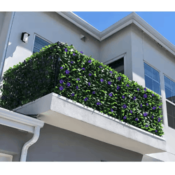 greenscape expandable artificial ivy privacy screen fence for balcony & garden