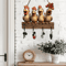 FarmCharm Hen Wooden Key Holder Wall Decor With Hooks 1