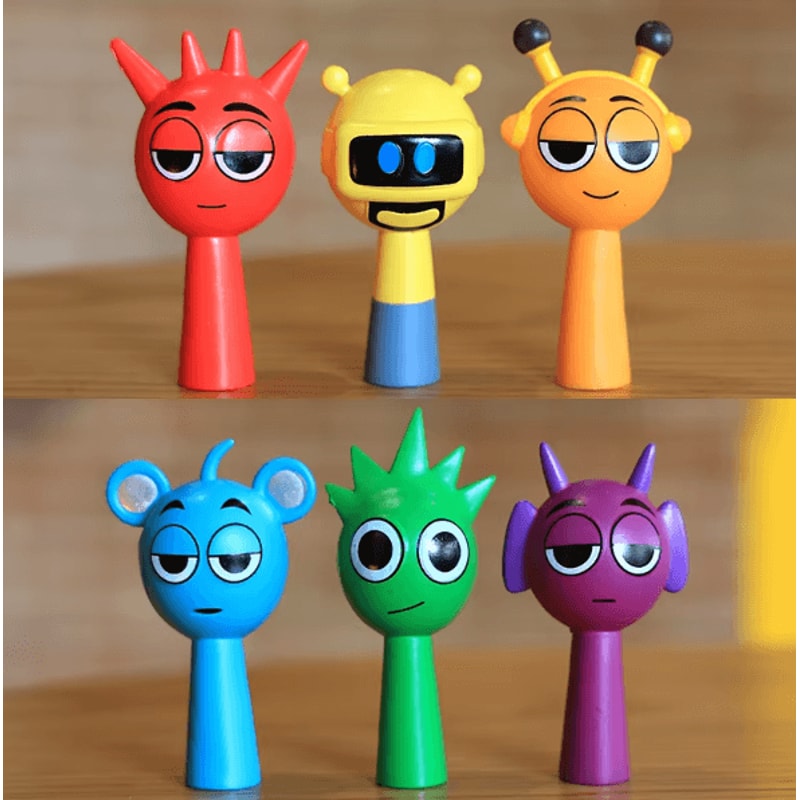 FunBox 24PCS Sprunki PVC Cartoon Figurines Set Mini Collectible Dolls Anime Action Figure Set Decor 4