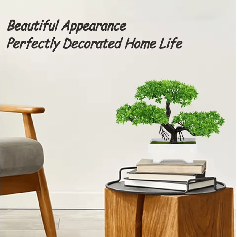 GreenZen Artificial Bonsai Plant Fake Flower Tree For Home Garden Decor 0