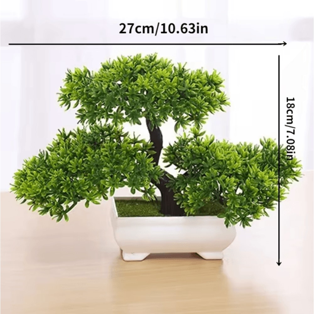 GreenZen Artificial Bonsai Plant Fake Flower Tree For Home Garden Decor 4