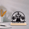 IronForm Personalized Weightlifting Metal Art Statue With Wooden Base Gym Gift Decor 0