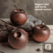 VIKAMA Wooden Apple Essential Oil Diffuser Natural Aromatherapy Decor For Home Car 1