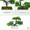 ZenLeaf Artificial Bonsai Tree Plastic Bionic Plant For Home Office Decor 3