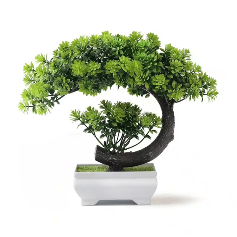 ZenLeaf Artificial Bonsai Tree Plastic Bionic Plant For Home Office Decor 4