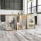 VIKAMA 3PCS Bohemian Plant Canvas Wall Art Earth Tone Minimalist Decor Set 1