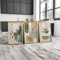 VIKAMA 3PCS Bohemian Plant Canvas Wall Art Earth Tone Minimalist Decor Set 1
