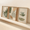 VIKAMA 3PCS Bohemian Plant Canvas Wall Art Earth Tone Minimalist Decor Set 2