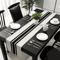 VIKAMA Modern Geometric Table Runner For Outdoor Dining Party Decor 2