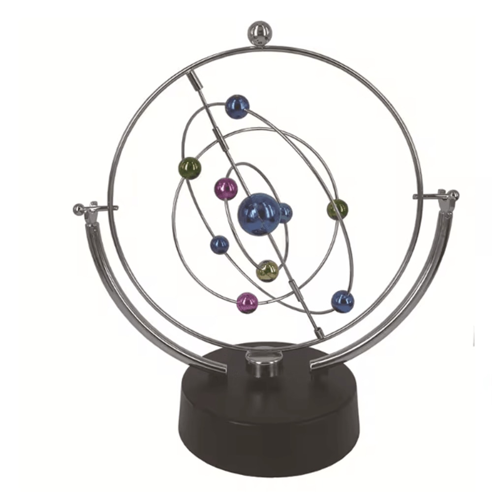 OrbitFlow Celestial Globe Perpetual Motion Pendulum Kinetic Desk Decor 1