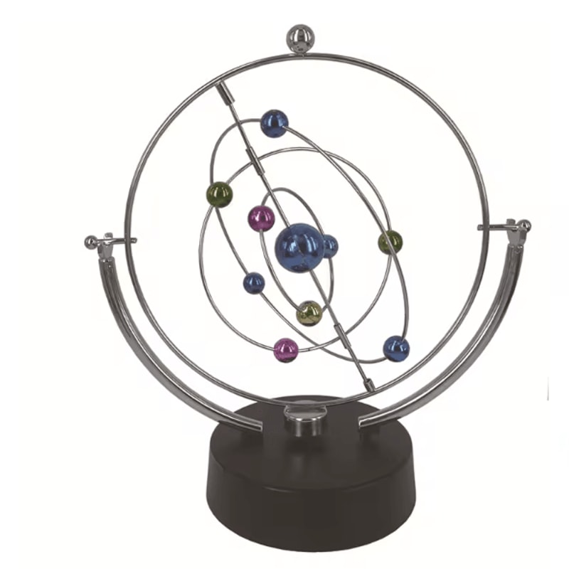 OrbitFlow Celestial Globe Perpetual Motion Pendulum Kinetic Desk Decor 1