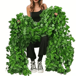 greenvibe 20pcs artificial ivy garland 32m/105ft hanging greenery vine decor