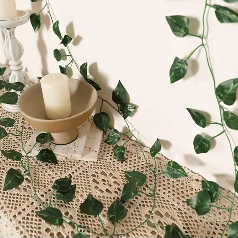 GreenVibe 20PCS Artificial Ivy Garland 32m105ft Hanging Greenery Vine Decor 2