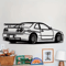 SpeedArt R Model Metal Car Wall Art Automotive Car Silhouette Hanging For Home Office Kids Room Dec 0