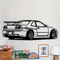 SpeedArt R Model Metal Car Wall Art Automotive Car Silhouette Hanging For Home Office Kids Room Dec 0