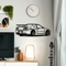 SpeedArt R Model Metal Car Wall Art Automotive Car Silhouette Hanging For Home Office Kids Room Dec 3