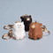 Cute Wooden Bear Keychain Personalized Cartoon Animal Couple Key Ring Bag Pendant Gift 1