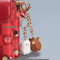 Cute Wooden Bear Keychain Personalized Cartoon Animal Couple Key Ring Bag Pendant Gift 3