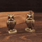 Aurelia Handmade Brass Owl Figurine Boho Desk Ornament Small Home Decor Gift 0