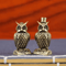 Aurelia Handmade Brass Owl Figurine Boho Desk Ornament Small Home Decor Gift 3