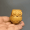 ForestCharm Handcrafted Wooden Owl Sculpture Mini Desktop Decor Ornament 0