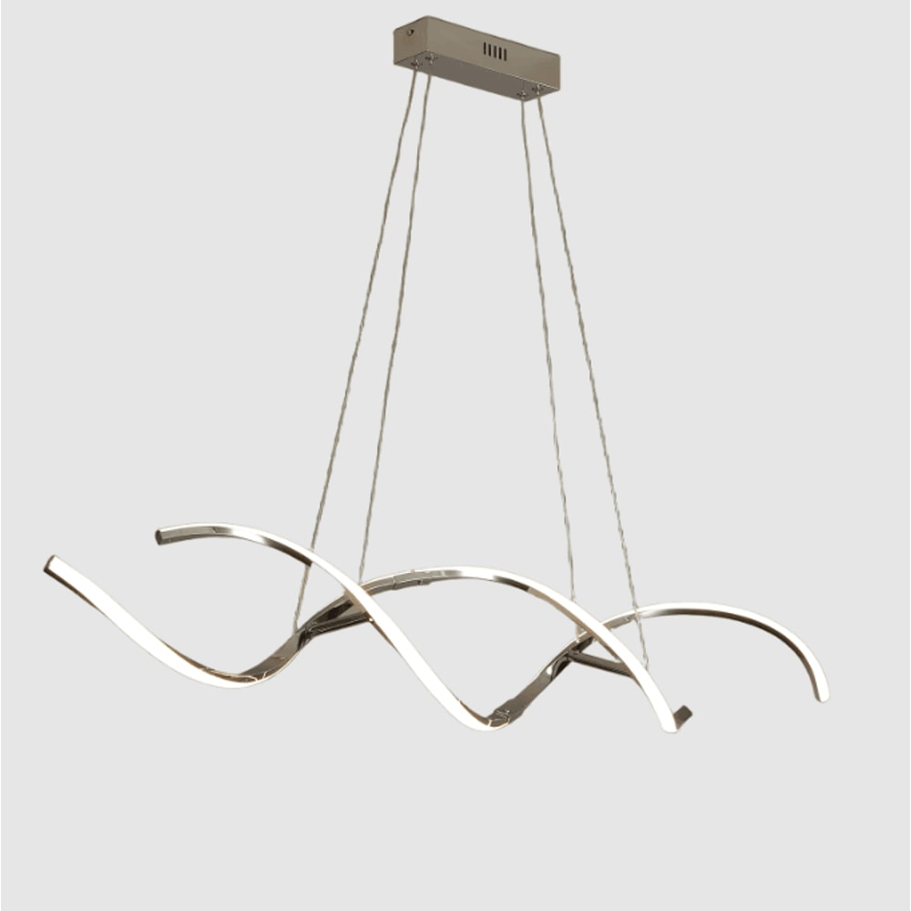 LumiLine Modern LED Linear Chandelier Long Pendant Light For Dining Room Kitchen Decor 4