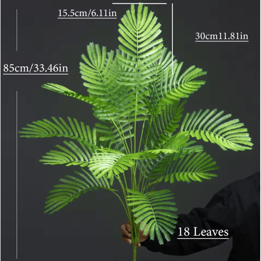 TropiMax 346 Inch Artificial Monstera Palm Leaves Large Tropical Decor Branch 6