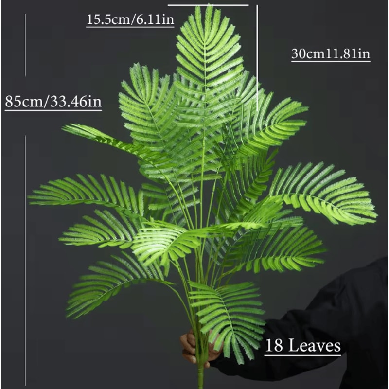 TropiMax 346 Inch Artificial Monstera Palm Leaves Large Tropical Decor Branch 6