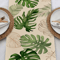 VIKAMA Tropical Palm Leaf Table Runner Linen Durable Dining Kitchen Decor 3