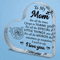 LoveMom Acrylic I Love You Mom Gift Plaque Birthday Mothers Day Decor 3