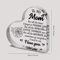 LoveMom Acrylic I Love You Mom Gift Plaque Birthday Mothers Day Decor 4