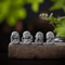 ZenSoul 14PCS Cute Mini Monk Statues Serene Meditation Decor For Desk Garden 0