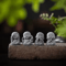 ZenSoul 14PCS Cute Mini Monk Statues Serene Meditation Decor For Desk Garden 9