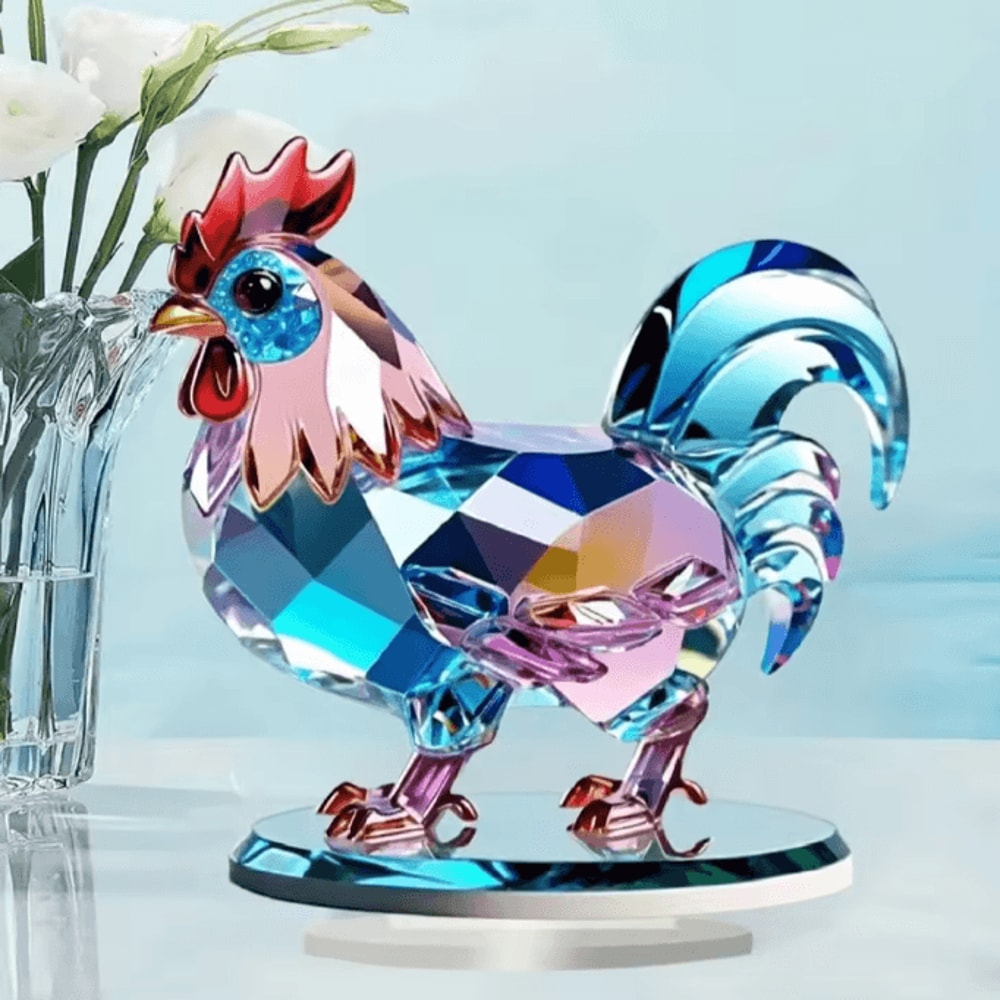 ColorCharm Acrylic Animal Desktop Decoration Cute 2D Figurine Home Office Decor 1