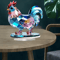 ColorCharm Acrylic Animal Desktop Decoration Cute 2D Figurine Home Office Decor 2