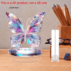 colorwing 2d acrylic butterfly sculpture vibrant desktop & home decor ornament