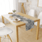 VIKAMA Elegant Floral Linen Table Runner Farmhouse Modern Dining Decor 2