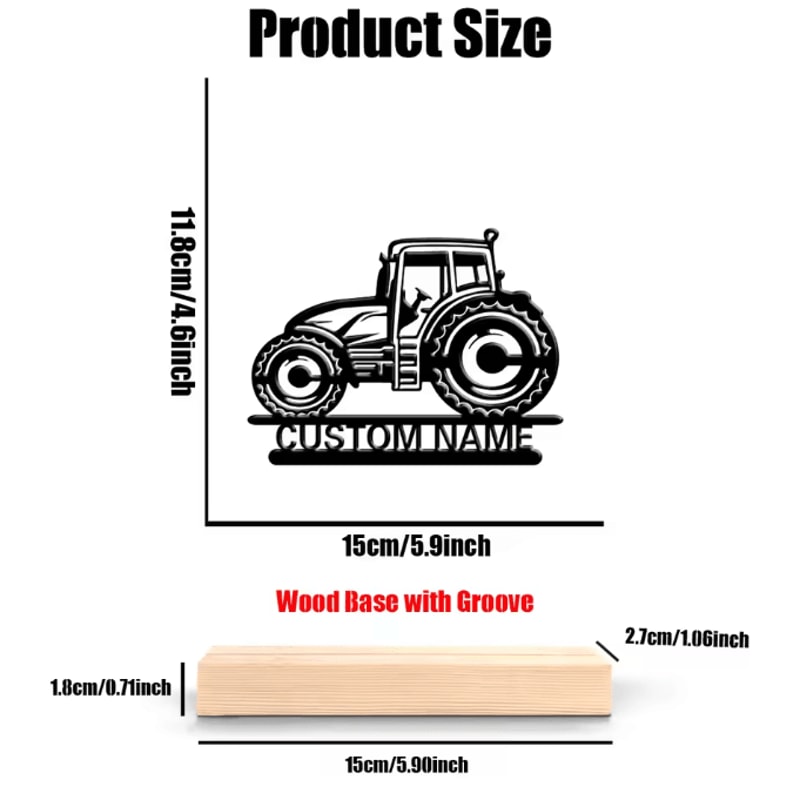 DriveCraft Personalized SUV Metal Art With Wooden Base Desk Decor For Modern Spaces 3