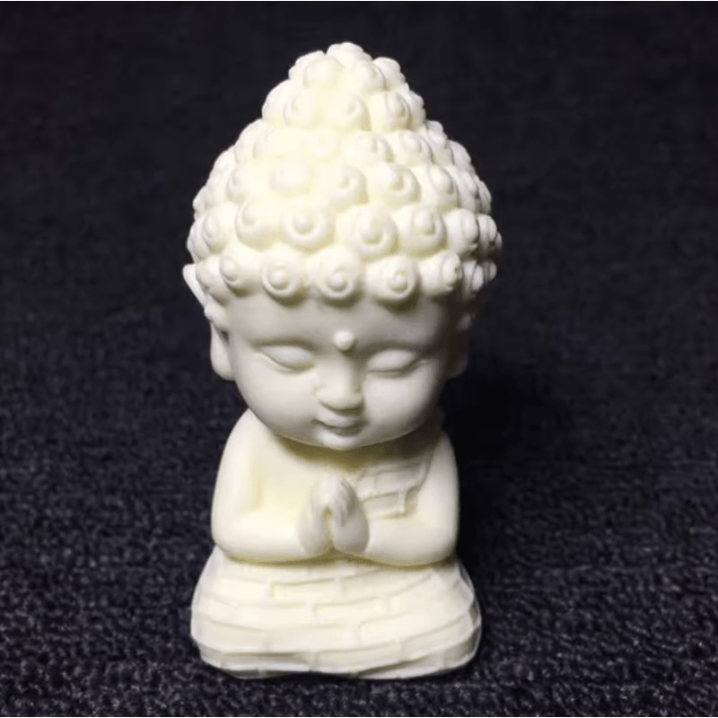 ZenJoy Q Version Cute Buddha Statue Mini Cartoon Desk Decor Spiritual Ornament 4
