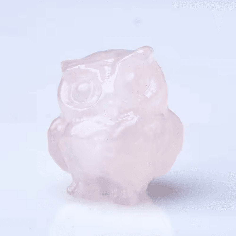 CrystalSpirit Natural Crystal Owl Figurine Healing Gemstone Decor For Home Gifts 8