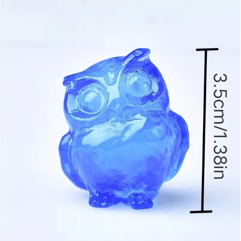 CrystalSpirit Natural Crystal Owl Figurine Healing Gemstone Decor For Home Gifts 9