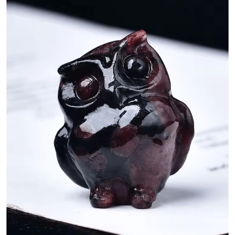 CrystalSpirit Natural Crystal Owl Figurine Healing Gemstone Decor For Home Gifts 4