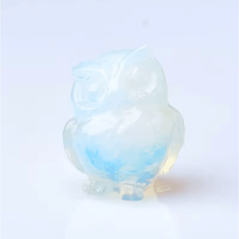 CrystalSpirit Natural Crystal Owl Figurine Healing Gemstone Decor For Home Gifts 6