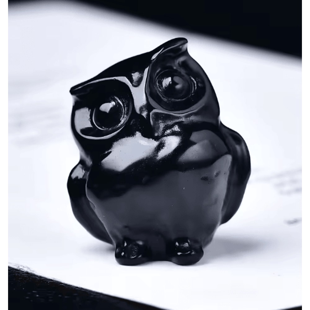 CrystalSpirit Natural Crystal Owl Figurine Healing Gemstone Decor For Home Gifts 7