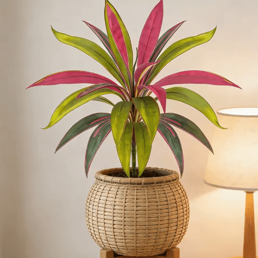TropiDraca 17Leaf Artificial Dracaena Plant 177 Inch Tropical Palm Decor Branch 0