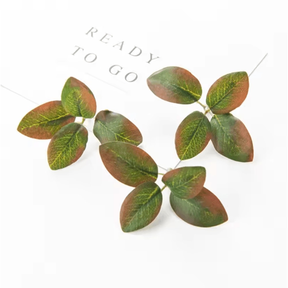 GreenBloom 50PCS Artificial Silk Tea Rose Flowers Bulk Wedding DIY Decor 6