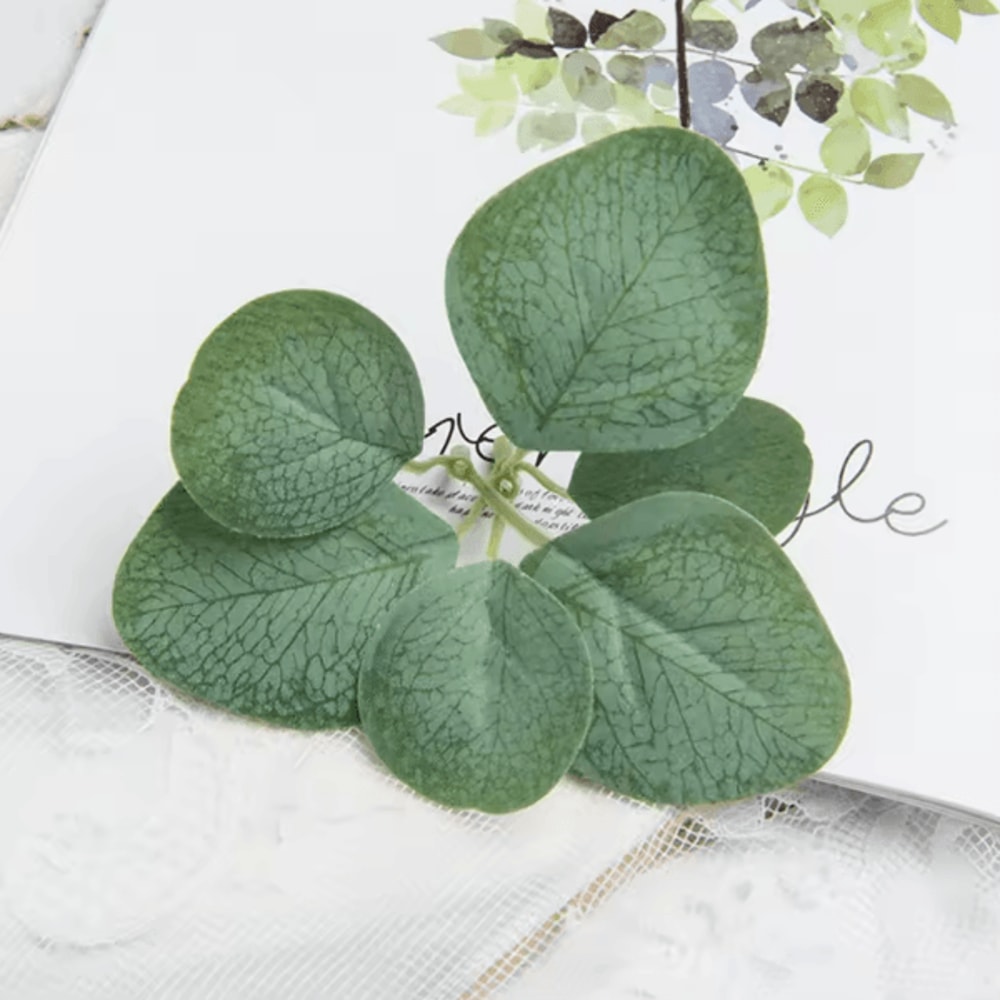 GreenLuxe 50100PCS Artificial Eucalyptus Leaves Silk Greenery DIY Wedding Home Decor 0