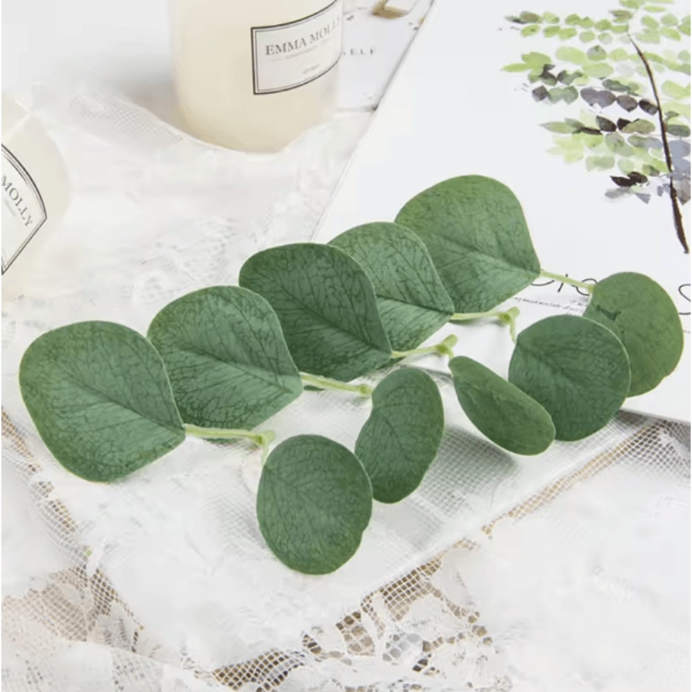 GreenLuxe 50100PCS Artificial Eucalyptus Leaves Silk Greenery DIY Wedding Home Decor 1