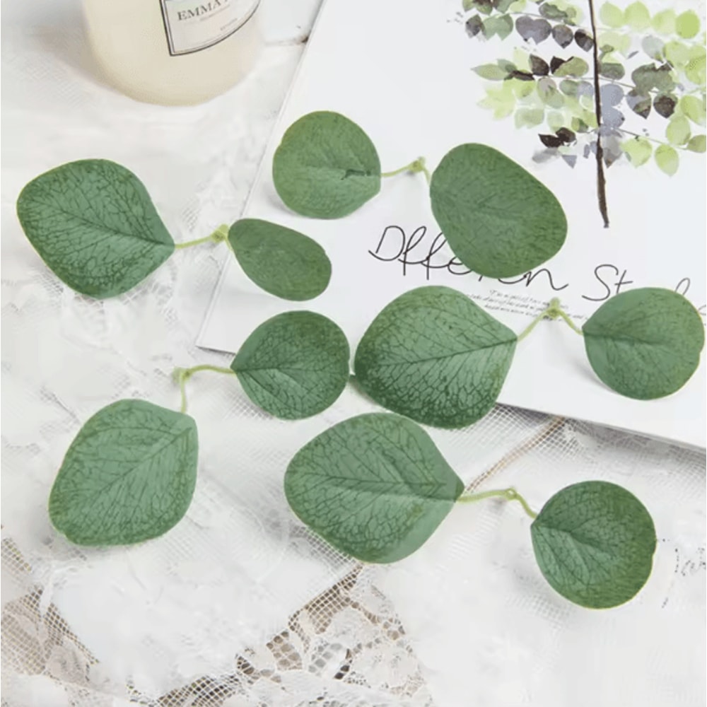 GreenLuxe 50100PCS Artificial Eucalyptus Leaves Silk Greenery DIY Wedding Home Decor 2